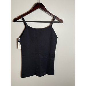 NWT Black Tank Top Scoop Neck Cami Slimming Sz 2XL